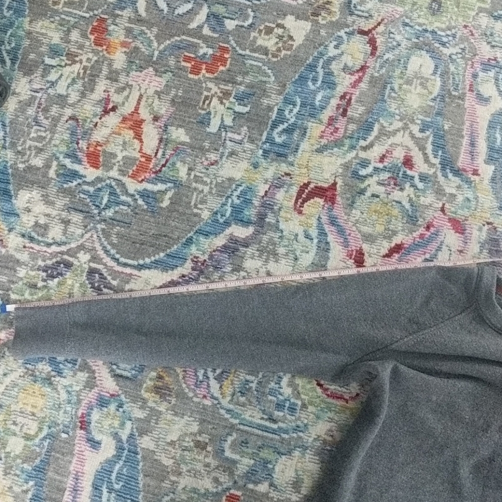 ☀️ Italian Merino Yarn Gray Sweater - S - Picture 11 of 12
